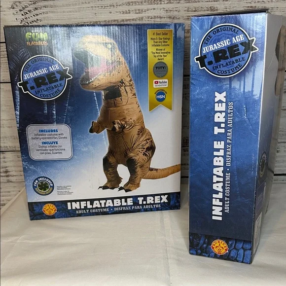 Inflatable T-Rex Costume - Tan - Picture 2 of 7